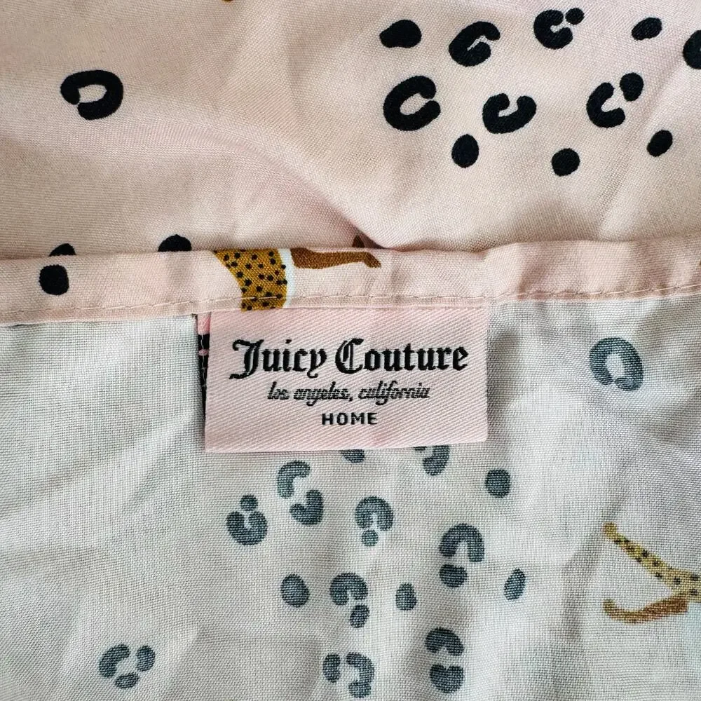 Juicy Couture Home Queen Sheet Set & Matching Accent Throw Pillow